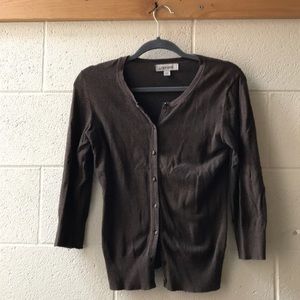 Dark brown cardigan